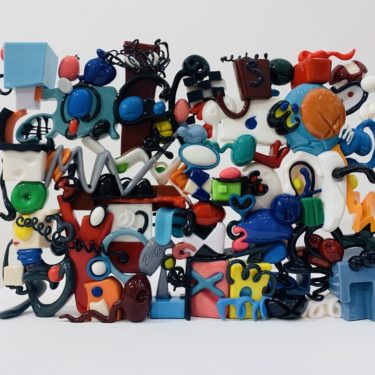 Taher Jaoui_A Can Opener for Penguins_Colored Resin_9.8x17.7x3.1in_2020